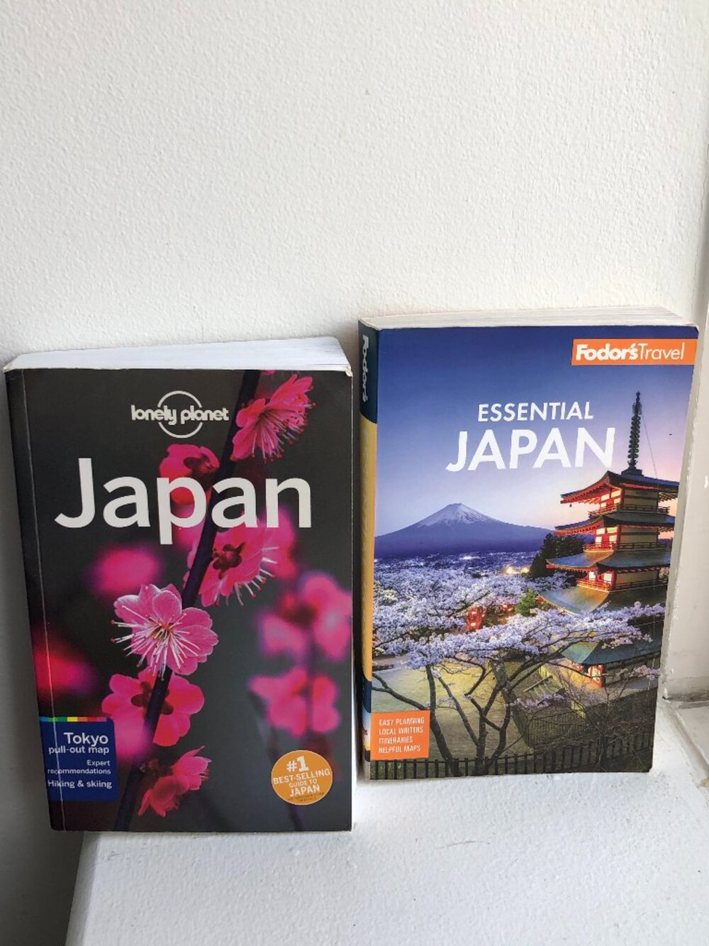 Lonely Plant & Fodors - Essential Japan Travel Guide Book set of 2